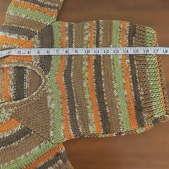 Vtg hand-knit toddler V-neck pullover sweater - Picture 6 of 8